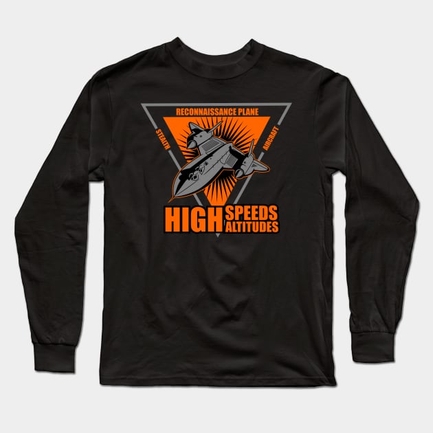 high speeds and altitudes AIRCRAFT Long Sleeve T-Shirt by beanbeardy